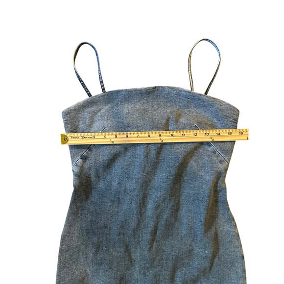 Rag & Bone Denim Midi Dress Size 10 - Picture 8 of 12